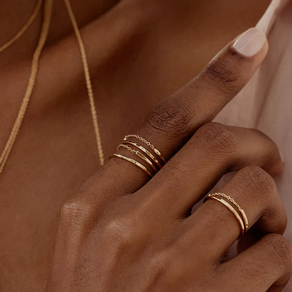 Bague Promesse avec Chaine