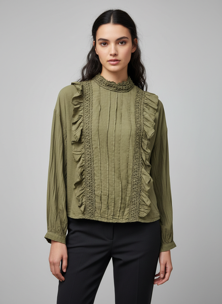 Blouse Volantée Cipria