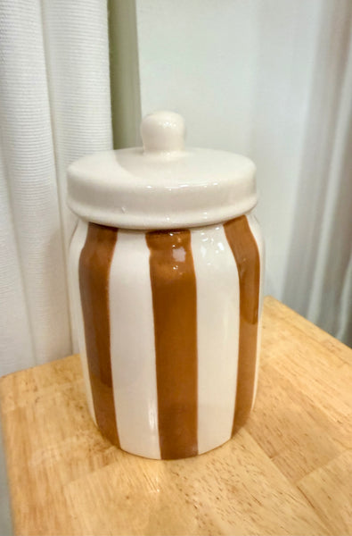 Bougie Pot à Rayures