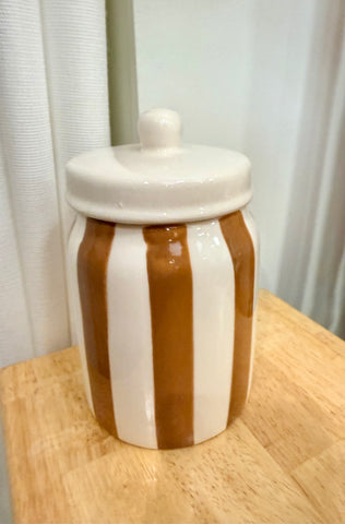 Bougie Pot à Rayures