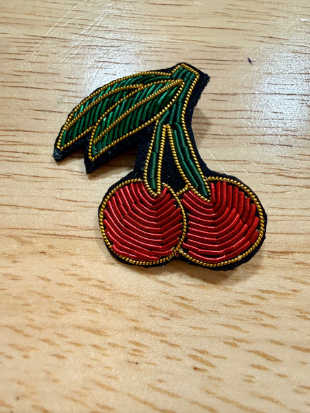Broche Tissée Perléé