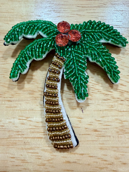 Broche Tissée Perléé