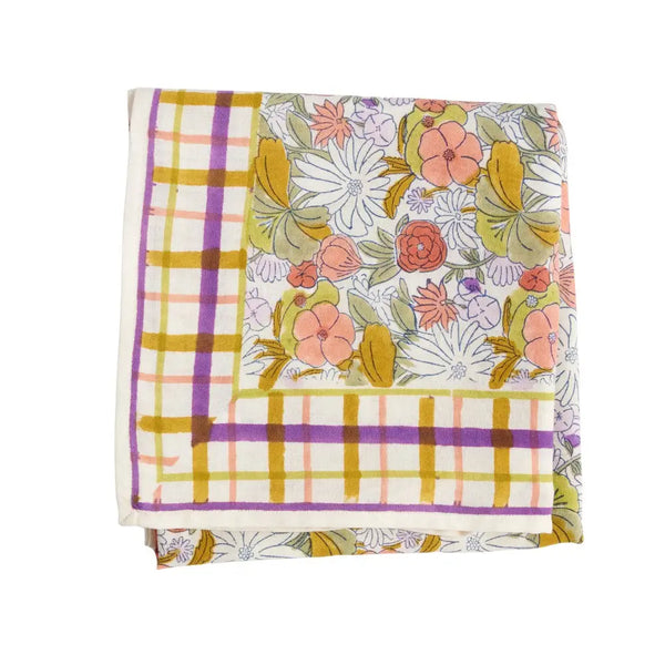 Foulard Imprimé Blockprint en coton