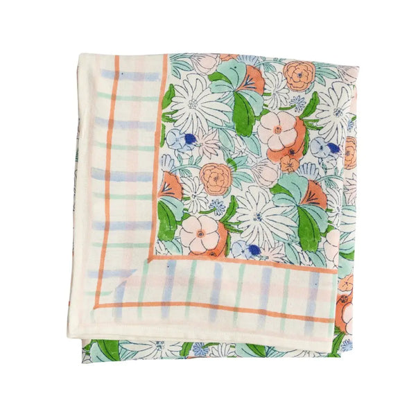 Foulard Imprimé Blockprint en coton