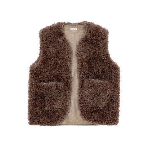 Gilet sans manche en Fausse Fourrure