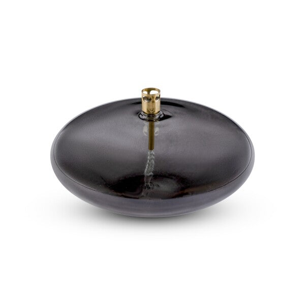 Lampe à Huile Disque en Laiton Fumé