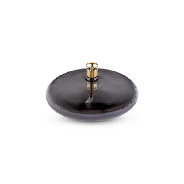 Lampe à Huile Disque en Laiton Fumé