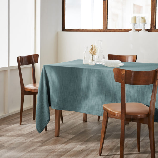 Nappe rectangulaire gaze de coton Gaïa 150x350cm