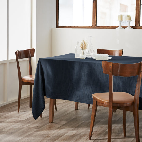 Nappe rectangulaire gaze de coton Gaïa 150x350cm