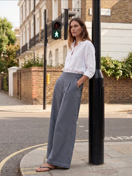 Pantalon large Jersey