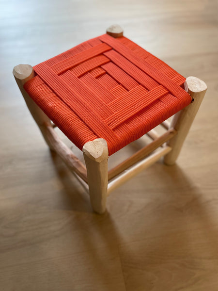 Tabouret en fils de Sabra