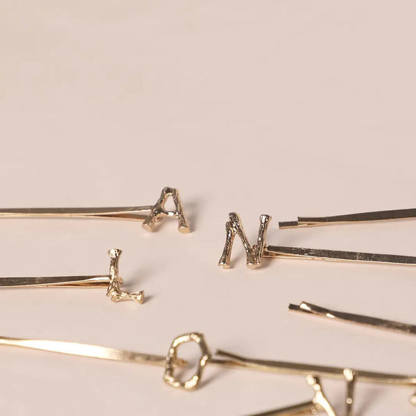 Barrette Alphabet Dorée