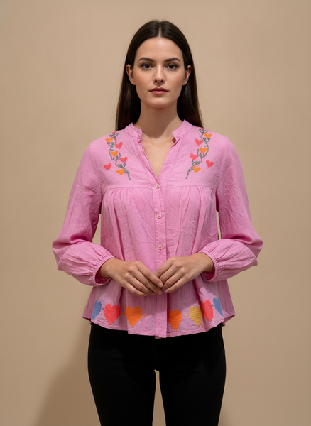 Chemise Broderies Cuore