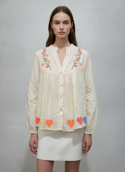 Chemise Broderies Cuore