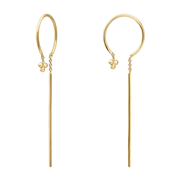Boucles d'oreilles pendantes Pensée