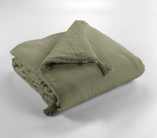 Bout de Lit Gaze de Coton Gaïa