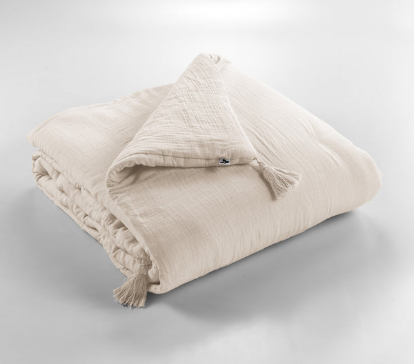 Bout de Lit Gaze de Coton Gaïa