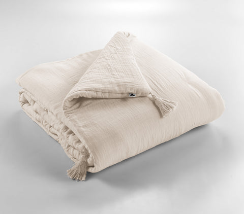 Bout de Lit Gaze de Coton Gaïa