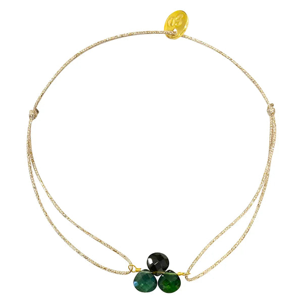Bracelet Goutte Tourmaline Verte ISADORA