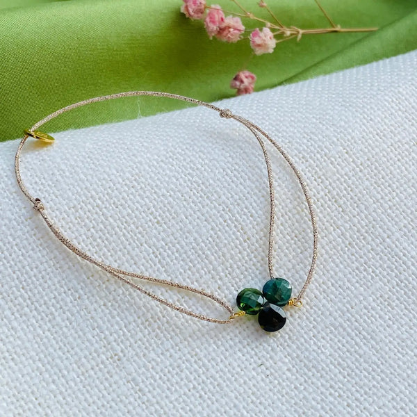 Bracelet Goutte Tourmaline Verte ISADORA