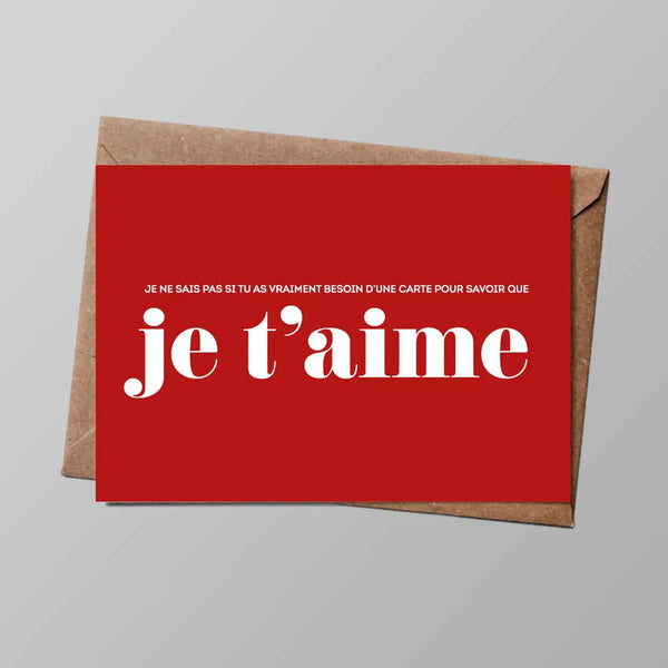 Carte Postale avec son enveloppe