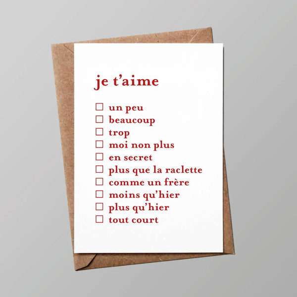 Carte Postale avec son enveloppe