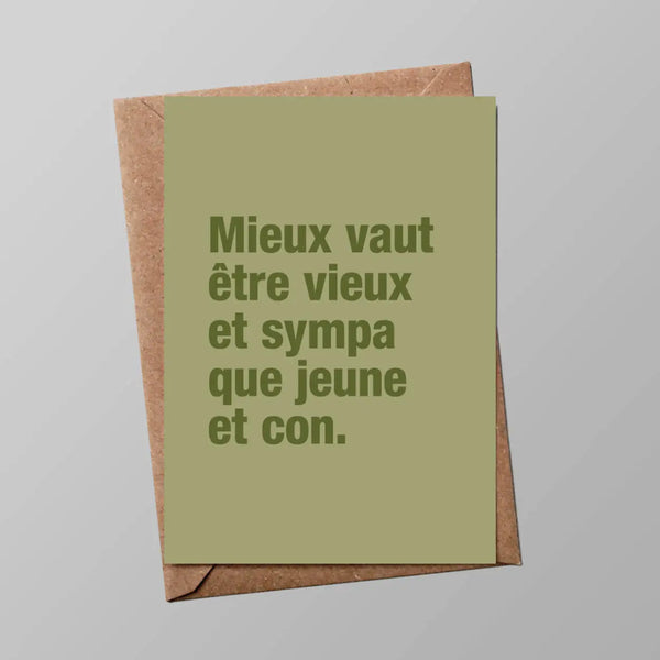 Carte Postale avec son enveloppe