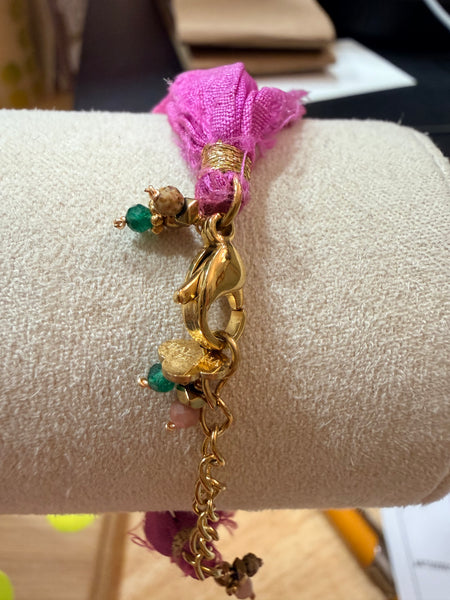 Bracelet Soie Perles