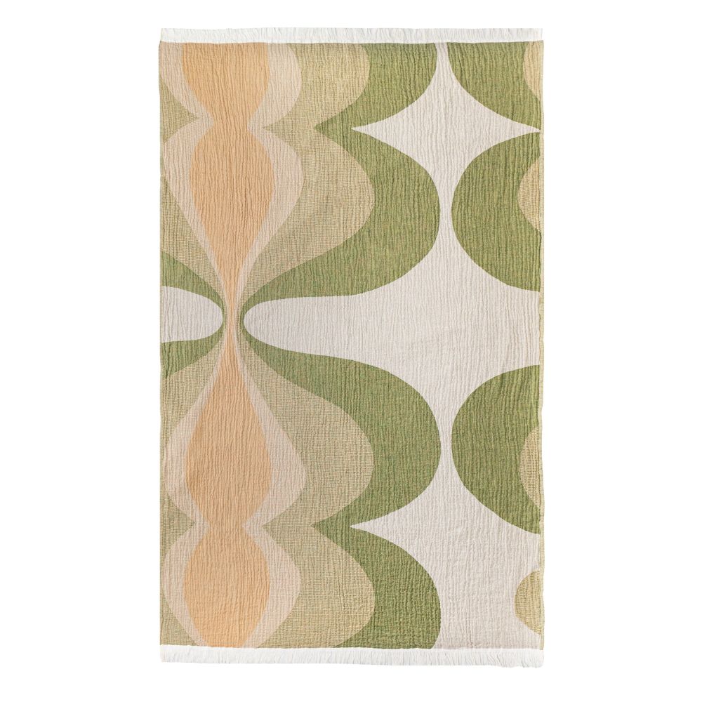 Fouta Frangée Réversible