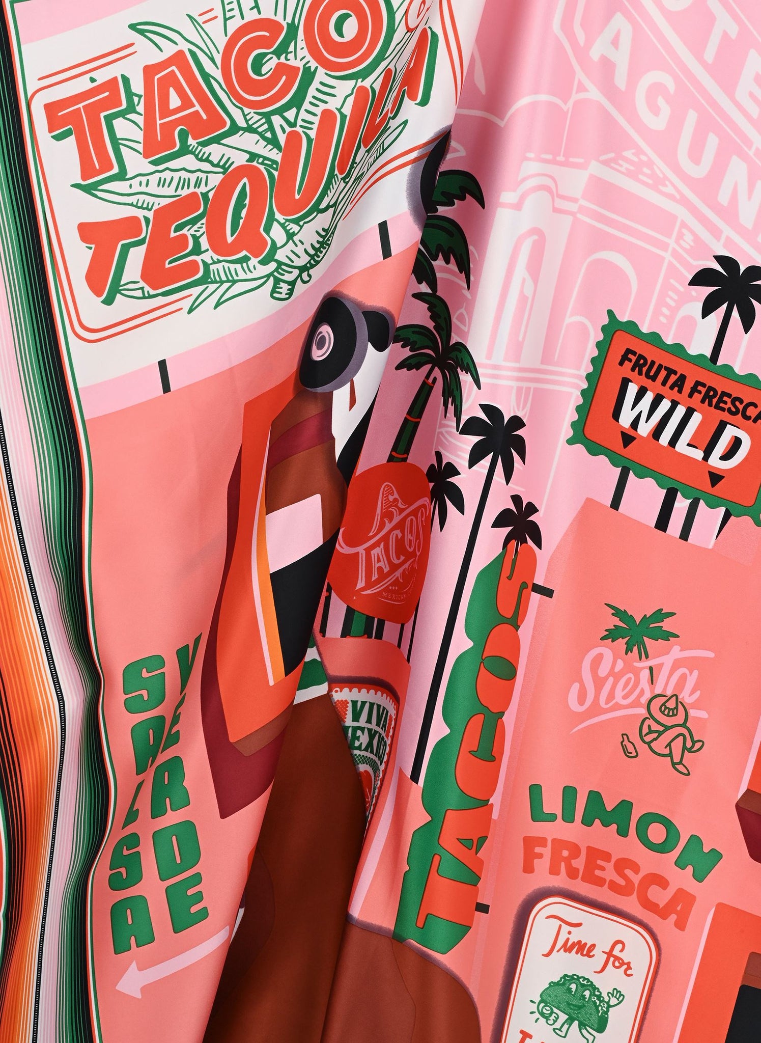 Foulard Ladyroller rose