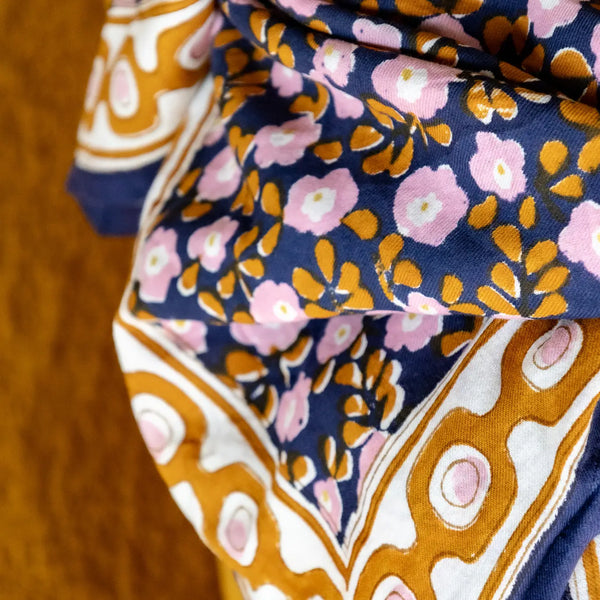 Foulard Fleurs Seventies