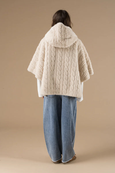 Manteau en Fausse Fourrure Abella