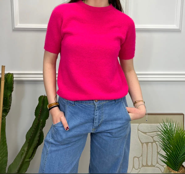 Pull Angela Manches Courtes