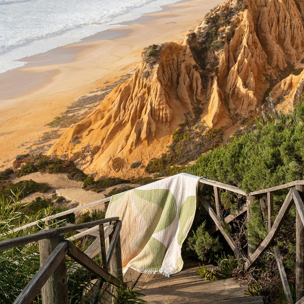 Fouta Frangée Réversible