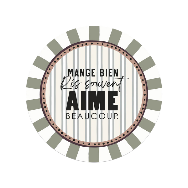 Set de Table Vinyle Rond