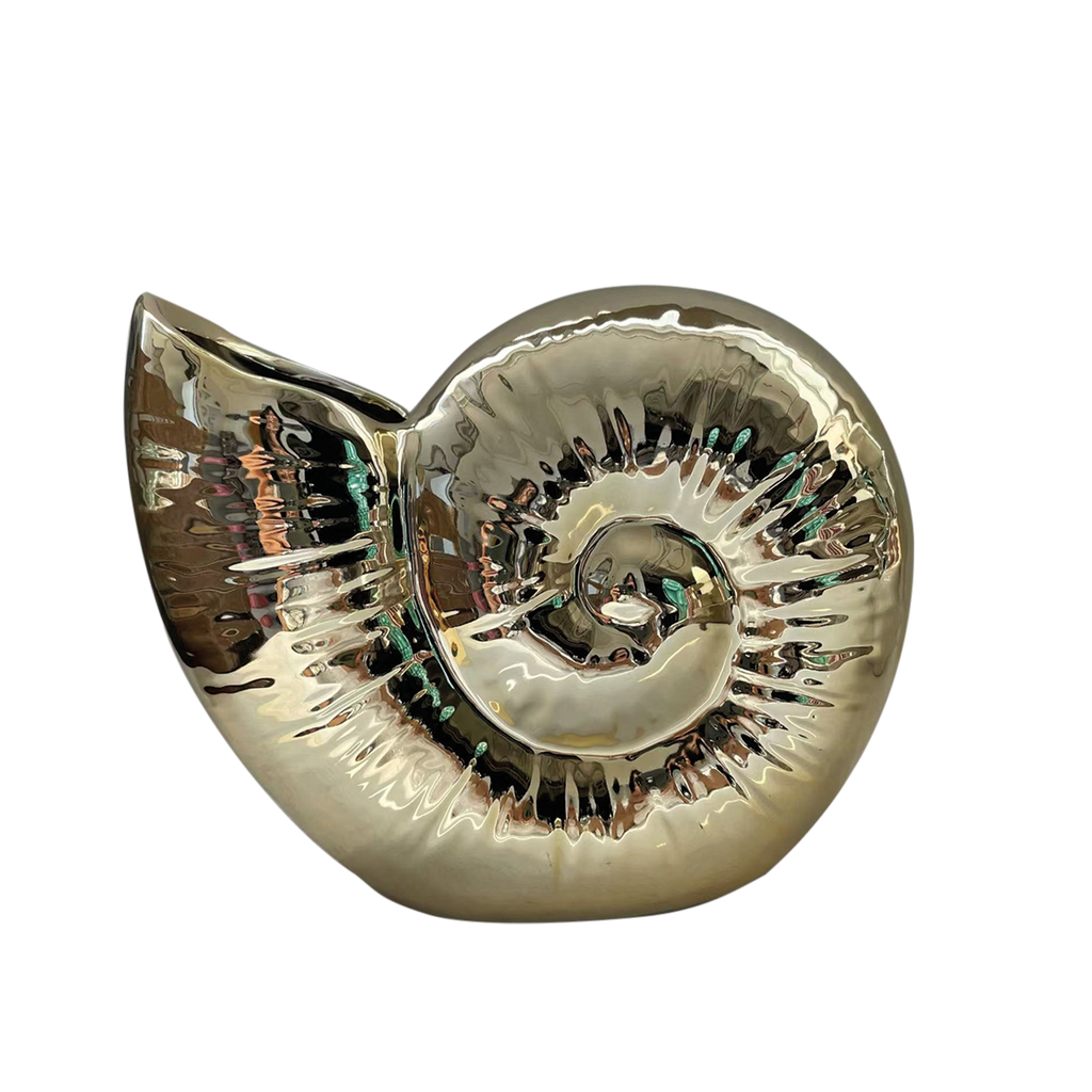 Vase Coquillage Doré