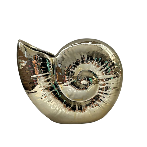 Vase Coquillage Doré
