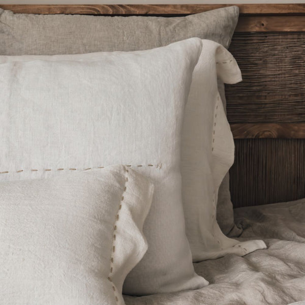 Coussin lin Snowy