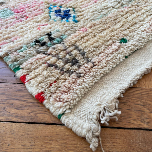Tapis Boujad vintage STELLA dégradé de rose
