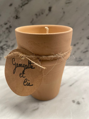 Bougie artisanale Beldi Terre cuite naturelle
