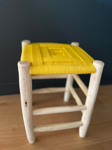 Tabouret en fils de Sabra